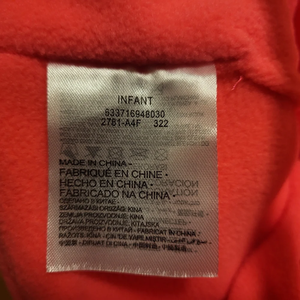 NWT Nike Infant Pink Fleece Hat and Mittens